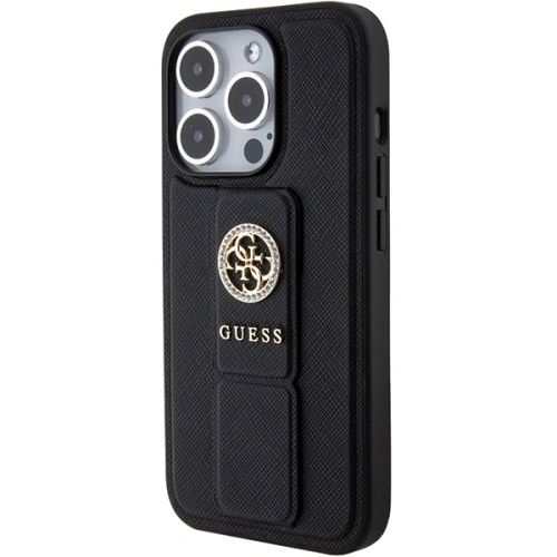 Kup Etui Guess GUHCP15XPGSSADK iPhone 15 Pro Max černý/black hardcase Grip Stand 4G Saffiano Strass - GUE3026 - {ean13} - Sklep Home Screen