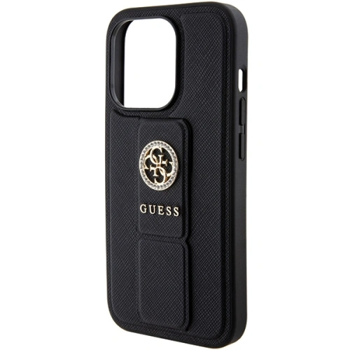 Buy Guess GUHCP15XPGSSADK iPhone 15 Pro Max czarny/black hardcase Grip Stand 4G Saffiano Strass - GUE3026 - {ean13} - Home Screen Store Europe