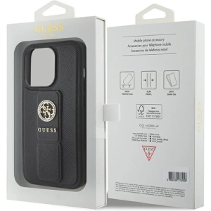 Kup Etui Guess GUHCP15XPGSSADK iPhone 15 Pro Max černý/black hardcase Grip Stand 4G Saffiano Strass - GUE3026 - {ean13} - Sklep Home Screen