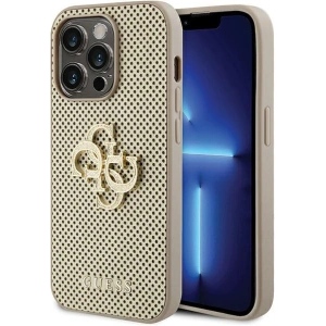 Buy Guess GUHCP15XPSP4LGD iPhone 15 Pro Max złoty/gold hardcase Perforated 4G Glitter - GUE3027 - {ean13} - Home Screen Store Europe