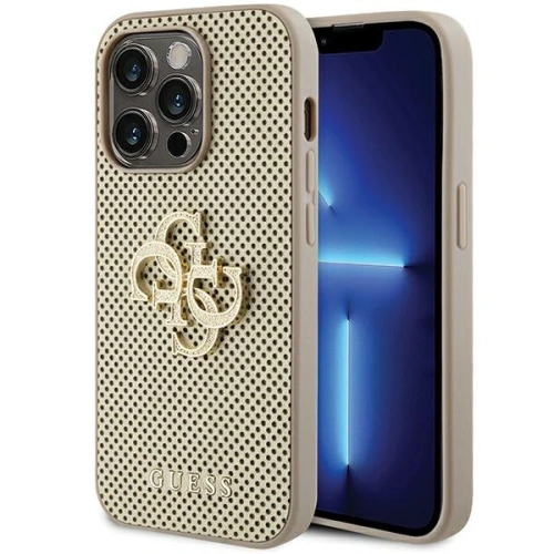 Kup Guess Carcasă GUHCP15XPSP4LGD iPhone 15 Pro Max aur/gold hardcase Perforated 4G Glitter - GUE3027 - {ean13} - Sklep Home Screen