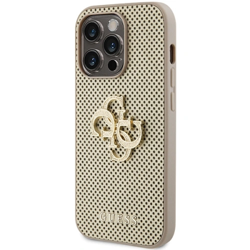 Kup Guess Carcasă GUHCP15XPSP4LGD iPhone 15 Pro Max aur/gold hardcase Perforated 4G Glitter - GUE3027 - {ean13} - Sklep Home Screen