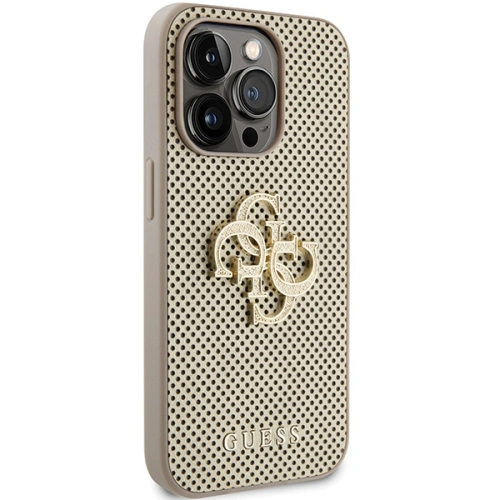 Kup Guess Carcasă GUHCP15XPSP4LGD iPhone 15 Pro Max aur/gold hardcase Perforated 4G Glitter - GUE3027 - {ean13} - Sklep Home Screen