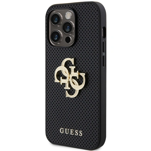 Kup Etui Guess GUHCP15XPSP4LGK iPhone 15 Pro Max černé/black hardcase Kožené Perforované 4G Glitter Logo - GUE3028 - {ean13} - Sklep Home Screen