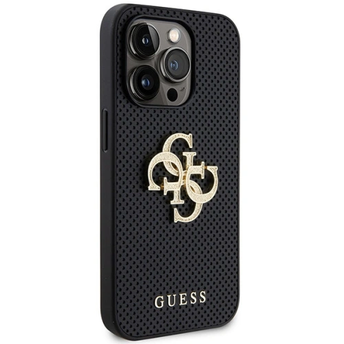 Kup Etui Guess GUHCP15XPSP4LGK iPhone 15 Pro Max černé/black hardcase Kožené Perforované 4G Glitter Logo - GUE3028 - {ean13} - Sklep Home Screen