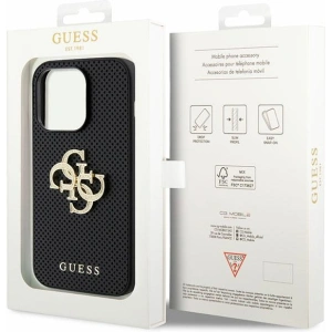 Kup Case Guess GUHCP15XPSP4LGK iPhone 15 Pro Max schwarz/black hardcase Leder Perforiert 4G Glitter Logo - GUE3028 - {ean13} - Sklep Home Screen