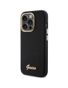 Kup Etui Guess GUHCP15XSMBSLK iPhone 15 Pro Max černý/black hardcase Silicone Script Metal Logo & Frame - GUE3029 - {ean13} - Sklep Home Screen
