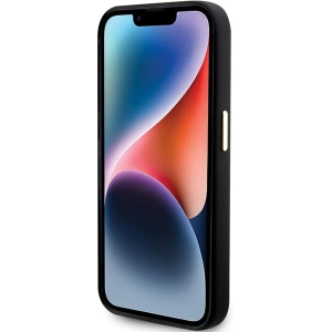 Kup Etui Guess GUHCP15XSMBSLK iPhone 15 Pro Max černý/black hardcase Silicone Script Metal Logo & Frame - GUE3029 - {ean13} - Sklep Home Screen