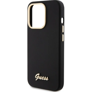 Kup Case Guess GUHCP15XSMBSLK iPhone 15 Pro Max schwarz/hardcase Silikon Script Metall Logo & Rahmen - GUE3029 - {ean13} - Sklep Home Screen