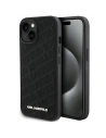Karl Lagerfeld Carcasă KLHCP15SPQKPMK iPhone 15 negru/negru carcasă tare matlasată model K