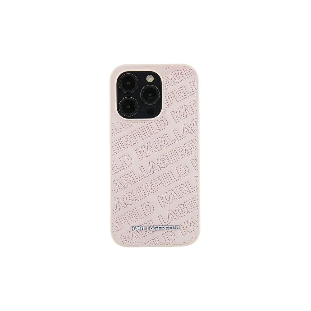 Etui Karl Lagerfeld KLHCP15SPQKPMP iPhone 15 różowy/pink hardcase Quilted K Pattern