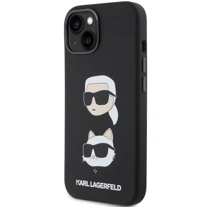 Etui Karl Lagerfeld KLHCP15SSDHKCNK iPhone 15 czarny/black Silicone Etui Karl&Choupette Head