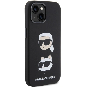 Etui Karl Lagerfeld KLHCP15SSDHKCNK iPhone 15 czarny/black Silicone Etui Karl&Choupette Head