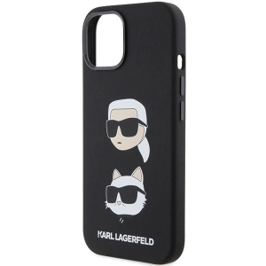 Etui Karl Lagerfeld KLHCP15SSDHKCNK iPhone 15 czarny/black Silicone Etui Karl&Choupette Head