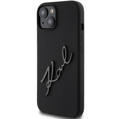 Kup Karl Lagerfeld Caz KLHCP15SSKSBMCK iPhone 15 negru / negru hardcase Caz silicon Karl Script - KLD1804 - {ean13} - Sklep Home Screen