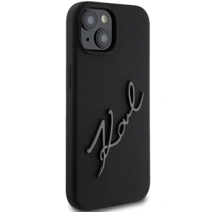 Etui Karl Lagerfeld KLHCP15SSKSBMCK iPhone 15 czarny/black hardcase Silicone Etui Karl Script