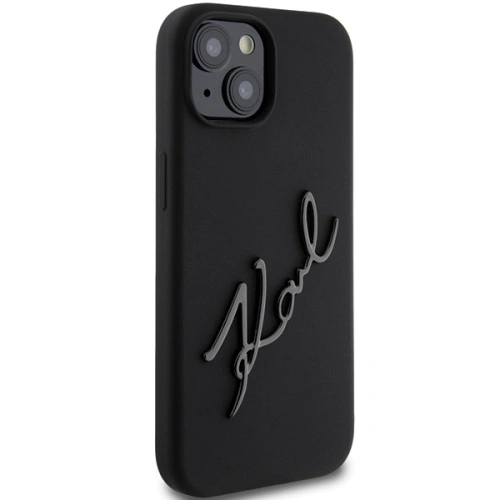 Kup Karl Lagerfeld Caz KLHCP15SSKSBMCK iPhone 15 negru / negru hardcase Caz silicon Karl Script - KLD1804 - {ean13} - Sklep Home Screen