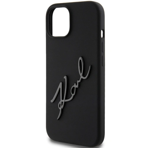 Kup Karl Lagerfeld Caz KLHCP15SSKSBMCK iPhone 15 negru / negru hardcase Caz silicon Karl Script - KLD1804 - {ean13} - Sklep Home Screen