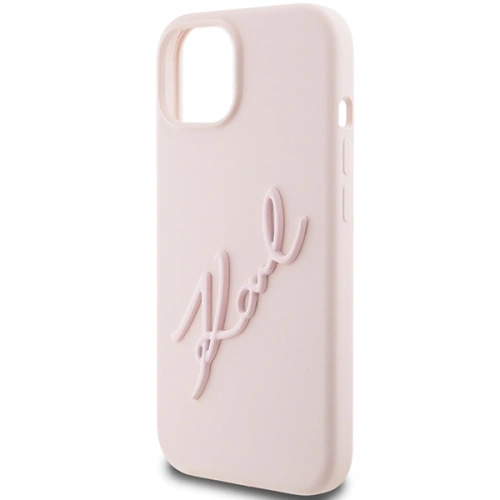 Kup Karl Lagerfeld Caz KLHCP15SSKSBMCP iPhone 15 roz / roz hardcase Silicon Caz Karl Script - KLD1805 - {ean13} - Sklep Home Screen
