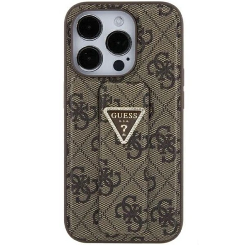 Kup Guess Apple Husă GUHCP15SPGS4TDW iPhone 15 hardcase Grip Stand 4G Triangle Strass maro/maro - GUE3032 - {ean13} - Sklep Home Screen