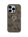 Guess Apple Husă GUHCP15SPGS4TDW iPhone 15 hardcase Grip Stand 4G Triangle Strass maro/maro