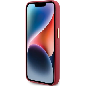 Buy Guess GUHCP15XSMBSLM Apple iPhone 15 Pro Max hardcase Silicone Script Metal Logo & Frame magenta - GUE3033 - {ean13} - Home Screen Store Europe