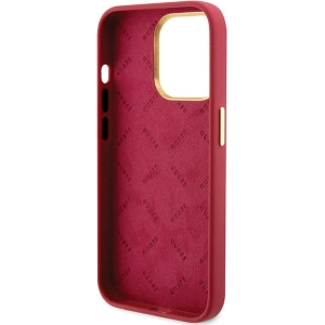 Buy Guess GUHCP15XSMBSLM Apple iPhone 15 Pro Max hardcase Silicone Script Metal Logo & Frame magenta - GUE3033 - {ean13} - Home Screen Store Europe
