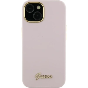 Kup Etui Guess GUHCP15XSMBSLP Apple iPhone 15 Pro Max hardcase Silicone Script Metal Logo & Frame różowy/pink - GUE3034 - {ean13} - Sklep Home Screen