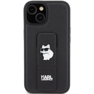 Kup Etui Karl Lagerfeld KLHCP15MGSACHPK Apple iPhone 15 Plus / 14 Plus hardcase Gripstand Saffiano Choupette Pins czarny/black - KLD1808 - {ean13} - Sklep Home Screen