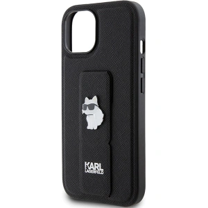 Kup Karl Lagerfeld Apple Caz KLHCP15MGSACHPK iPhone 15 Plus / 14 Plus hardcase Gripstand Saffiano Choupette Pins negru / negru - KLD1808 - {ean13} - Sklep Home Screen