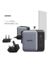 Síťová nabíječka UGREEN Nexode CD296 zásuvky EU/US/UK, USB-A, 2xUSB-C, 65W