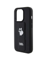 Buy Karl Lagerfeld KLHCP15XGSACHPK Apple iPhone 15 Pro Max hardcase Gripstand Saffiano Choupette Pins black - KLD1813 - {ean13} - Home Screen Store Europe