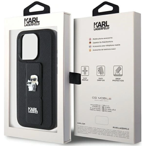 Kup Etui Karl Lagerfeld KLHCP15XGSAKCPK Apple iPhone 15 Pro Max hardcase Gripstand Saffiano Karl&Choupette Pins czarny/black - KLD1814 - {ean13} - Sklep Home Screen
