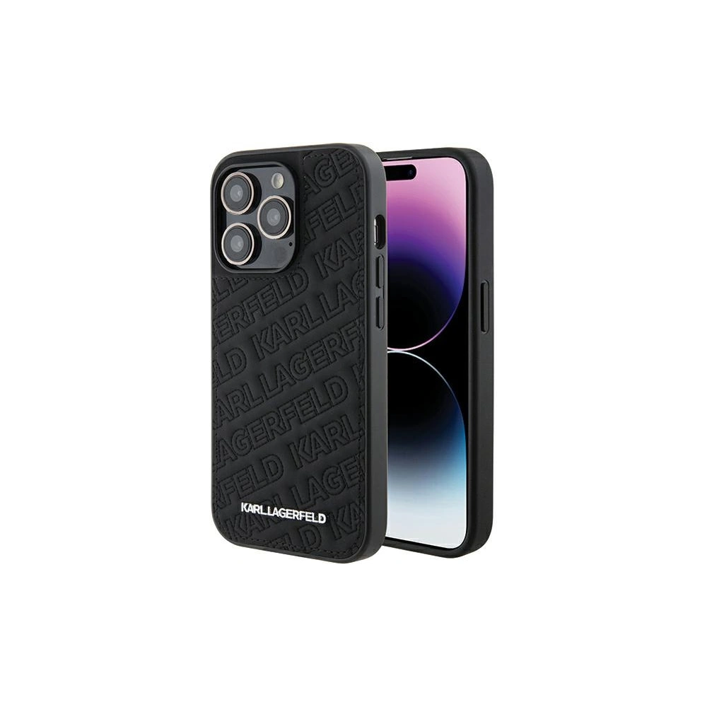 Etui Karl Lagerfeld KLHCP15XPQKPMK Apple iPhone 15 Pro Max hardcase Quilted K Pattern czarny/black