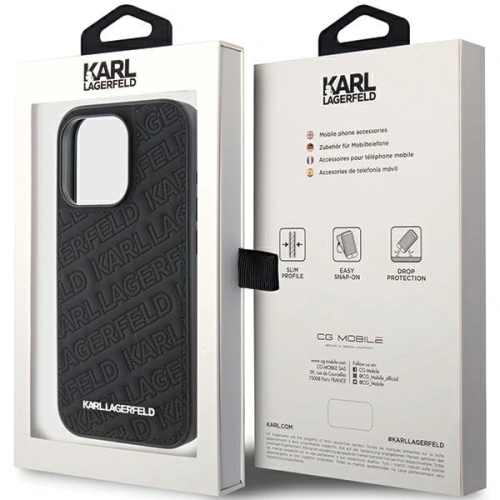Kup Case Karl Lagerfeld KLHCP15XPQKPMK Apple iPhone 15 Pro Max Hardcase Quilted K Pattern schwarz/black - KLD1815 - {ean13} - Sklep Home Screen