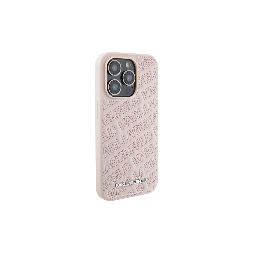 Etui Karl Lagerfeld KLHCP15XPQKPMP Apple iPhone 15 Pro Max hardcase Quilted K Pattern różowy/pink