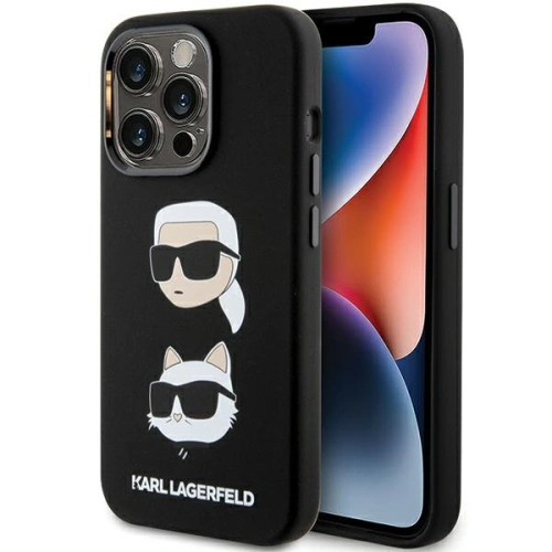 Kup Etui Karl Lagerfeld KLHCP15XSDHKCNK Apple iPhone 15 Pro Max Silicone Karl&Choupette Head czarny/black - KLD1817 - {ean13} - Sklep Home Screen