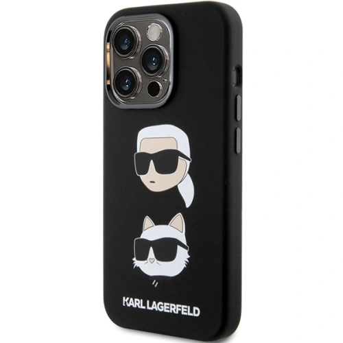 Kup Etui Karl Lagerfeld KLHCP15XSDHKCNK Apple iPhone 15 Pro Max Silicone Karl&Choupette Head czarny/black - KLD1817 - {ean13} - Sklep Home Screen