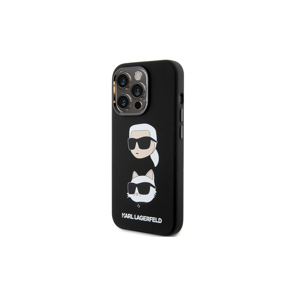 Etui Karl Lagerfeld KLHCP15XSDHKCNK Apple iPhone 15 Pro Max Silicone Karl&Choupette Head czarny/black