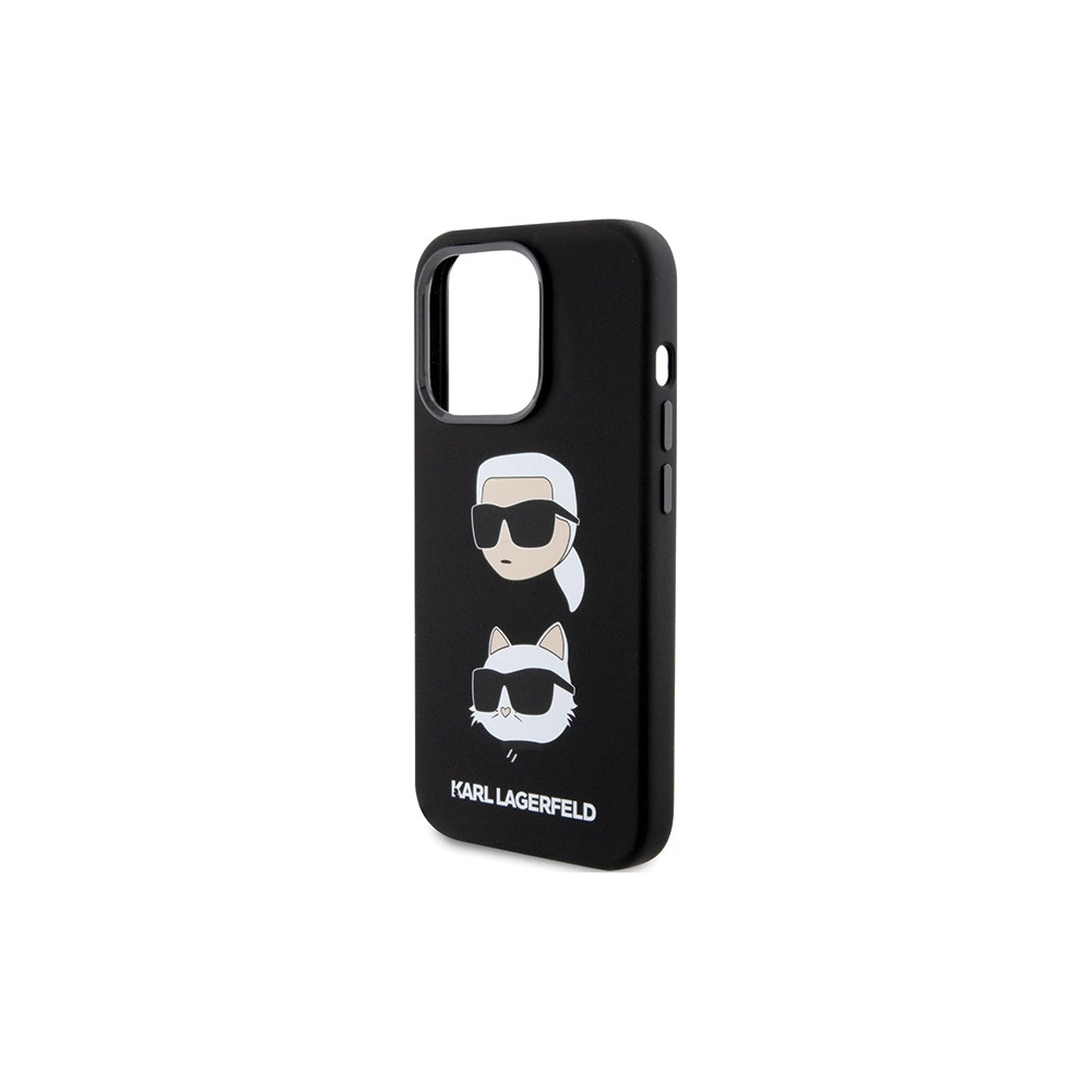 Etui Karl Lagerfeld KLHCP15XSDHKCNK Apple iPhone 15 Pro Max Silicone Karl&Choupette Head czarny/black