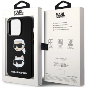 Kup Etui Karl Lagerfeld KLHCP15XSDHKCNK Apple iPhone 15 Pro Max Silicone Karl&Choupette Head czarny/black - KLD1817 - {ean13} - Sklep Home Screen