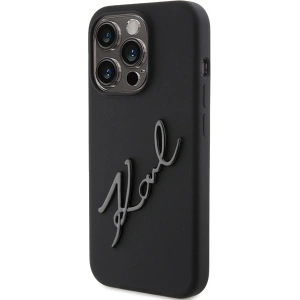 Buy Karl Lagerfeld KLHCP15XSKSBMCK Apple iPhone 15 Pro Max hardcase Silicone Karl Script black - KLD1818 - {ean13} - Home Screen Store Europe
