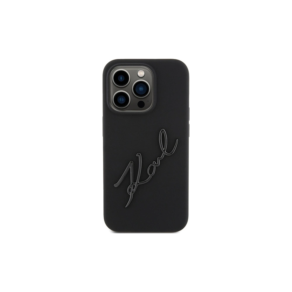 Etui Karl Lagerfeld KLHCP15XSKSBMCK Apple iPhone 15 Pro Max hardcase Silicone Karl Script czarny/black