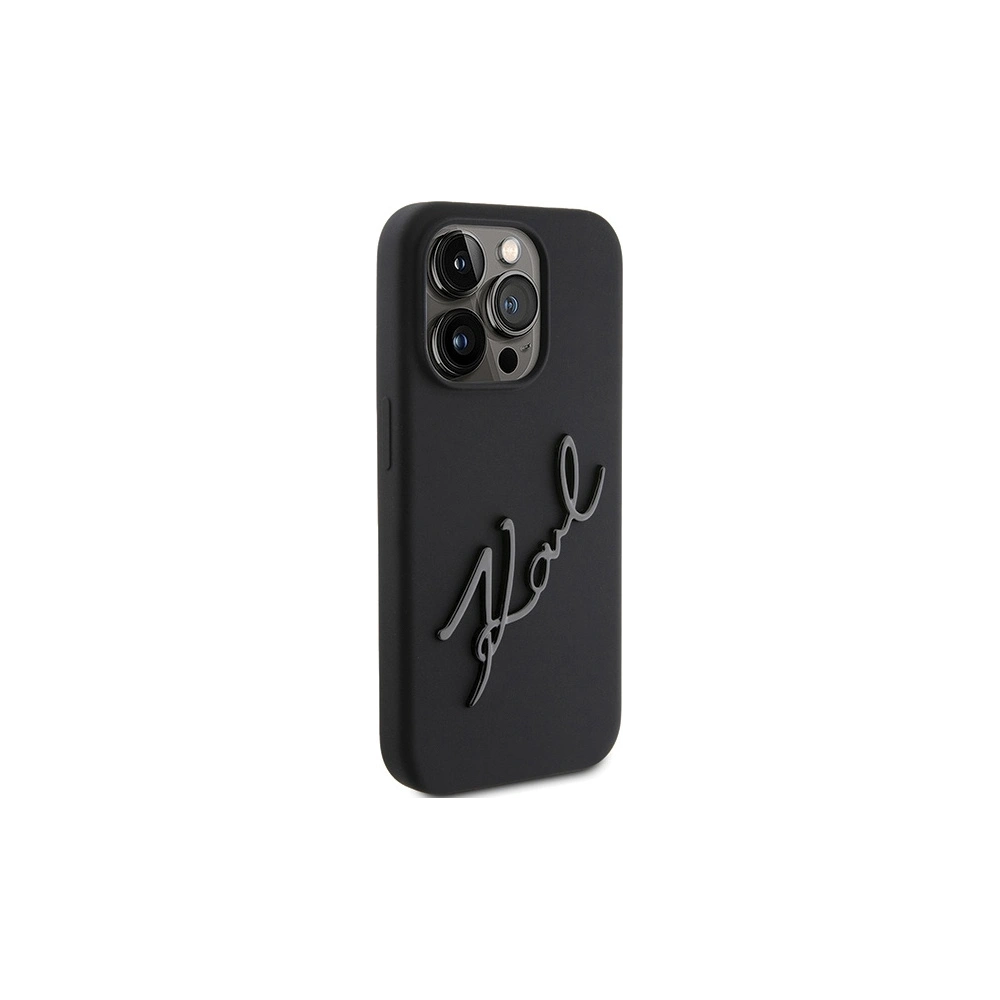 Etui Karl Lagerfeld KLHCP15XSKSBMCK Apple iPhone 15 Pro Max hardcase Silicone Karl Script czarny/black