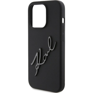 Buy Karl Lagerfeld KLHCP15XSKSBMCK Apple iPhone 15 Pro Max hardcase Silicone Karl Script black - KLD1818 - {ean13} - Home Screen Store Europe