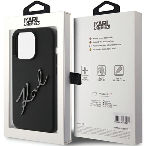 Kup Etui Karl Lagerfeld KLHCP15XSKSBMCK Apple iPhone 15 Pro Max hardcase silikonový Karl Script černý/black - KLD1818 - {ean13} - Sklep Home Screen