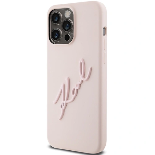 Kup Etui Karl Lagerfeld KLHCP15XSKSBMCP Apple iPhone 15 Pro Max hardcase Silicone Karl Script różowy/pink - KLD1819 - {ean13} - Sklep Home Screen