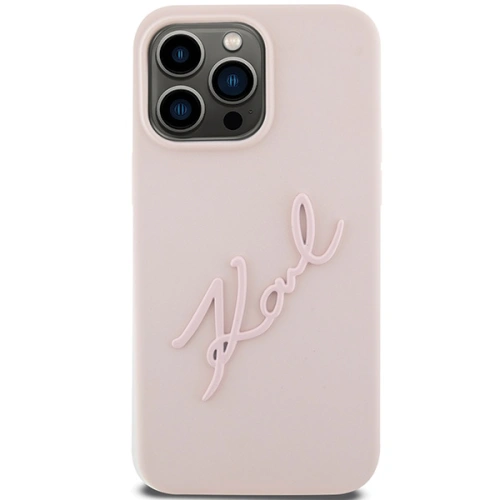 Kup Case Karl Lagerfeld KLHCP15XSKSBMCP Apple iPhone 15 Pro Max Hardcase Silikon Karl Script rosa/pink - KLD1819 - {ean13} - Sklep Home Screen