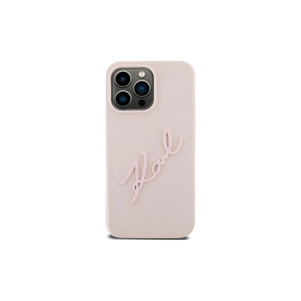 Etui Karl Lagerfeld KLHCP15XSKSBMCP Apple iPhone 15 Pro Max hardcase Silicone Karl Script różowy/pink