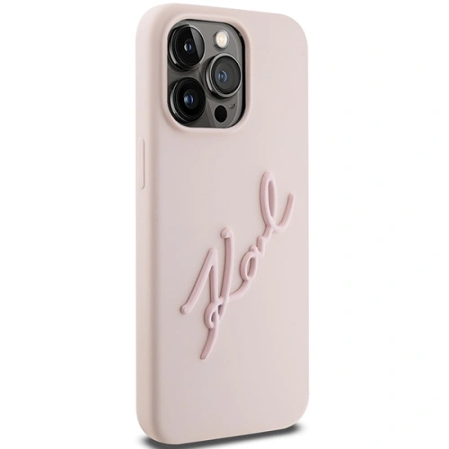 Kup Case Karl Lagerfeld KLHCP15XSKSBMCP Apple iPhone 15 Pro Max Hardcase Silikon Karl Script rosa/pink - KLD1819 - {ean13} - Sklep Home Screen